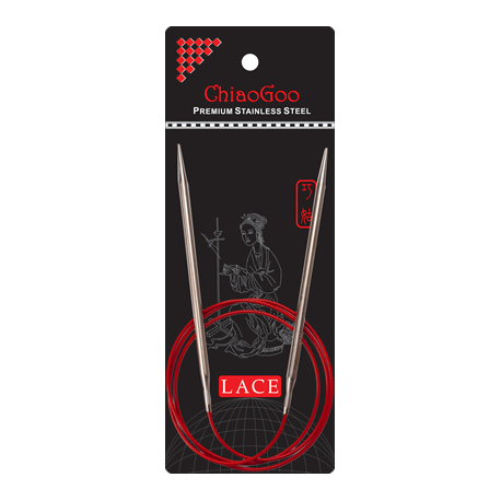 Круговые металлические спицы ChiaoGoo RED Lace, 100 см, 1,5-15 мм — фото в интернет-магазине Моточки Клубочки