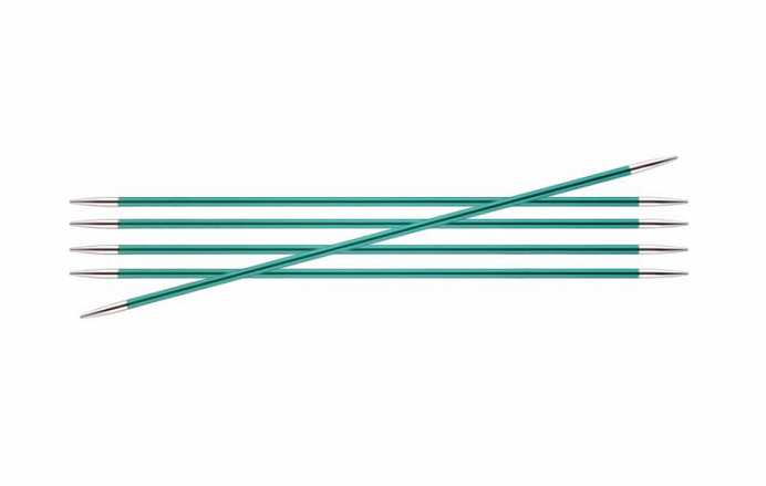 Спицы чулочные KnitPro Zing, 15 см, 2-8 мм — фото в интернет-магазине Моточки Клубочки