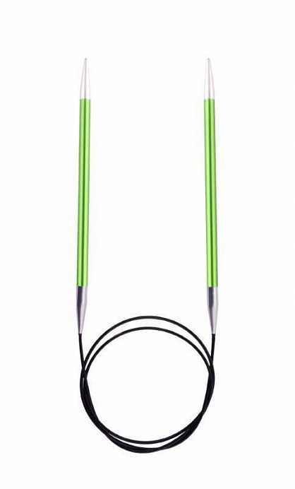 Спицы круговые KnitPro Zing, 40 см, 2-8 мм — фото в интернет-магазине Моточки Клубочки