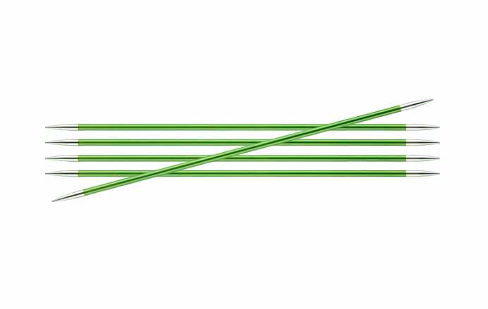 Спицы чулочные KnitPro Zing, 20 см, 2-8 мм — фото в интернет-магазине Моточки Клубочки